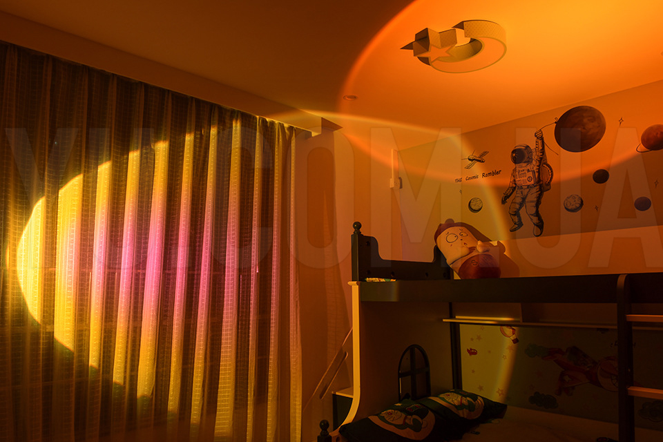 Проекционная LED лампа для селфи эффект солнца (16 см) RGB Sunset Lamp PC атмосферный светильник-ночник